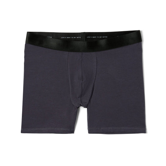 A Better Cotton Boxer Brief with black trim by Better Clothing Company.