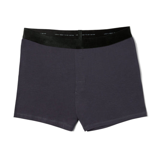 Better Clothing Company's BETTER COTTON men's boxers with a black waistband.