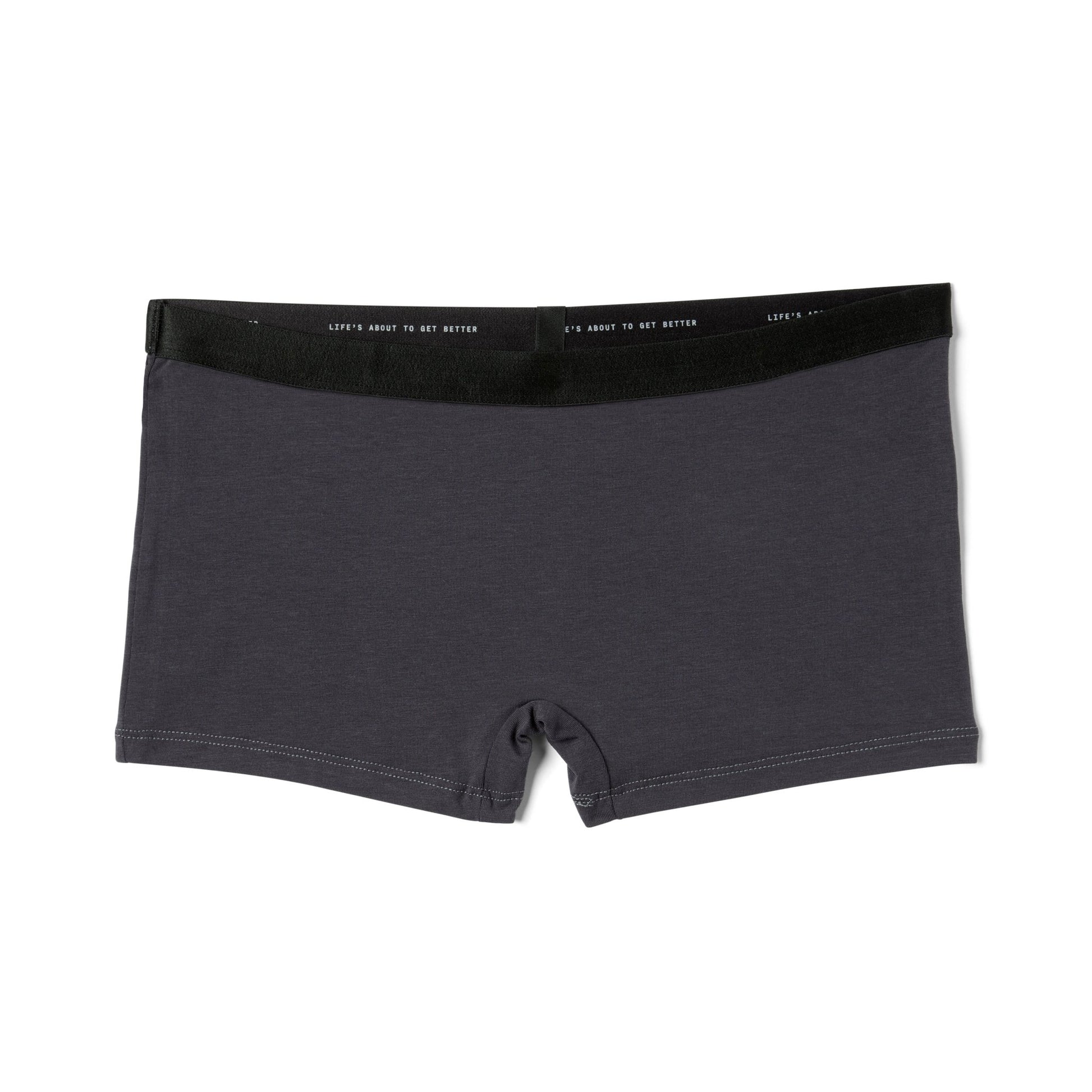 A super comfortable Better Cotton Boyshort with black trim from Better Clothing Company.