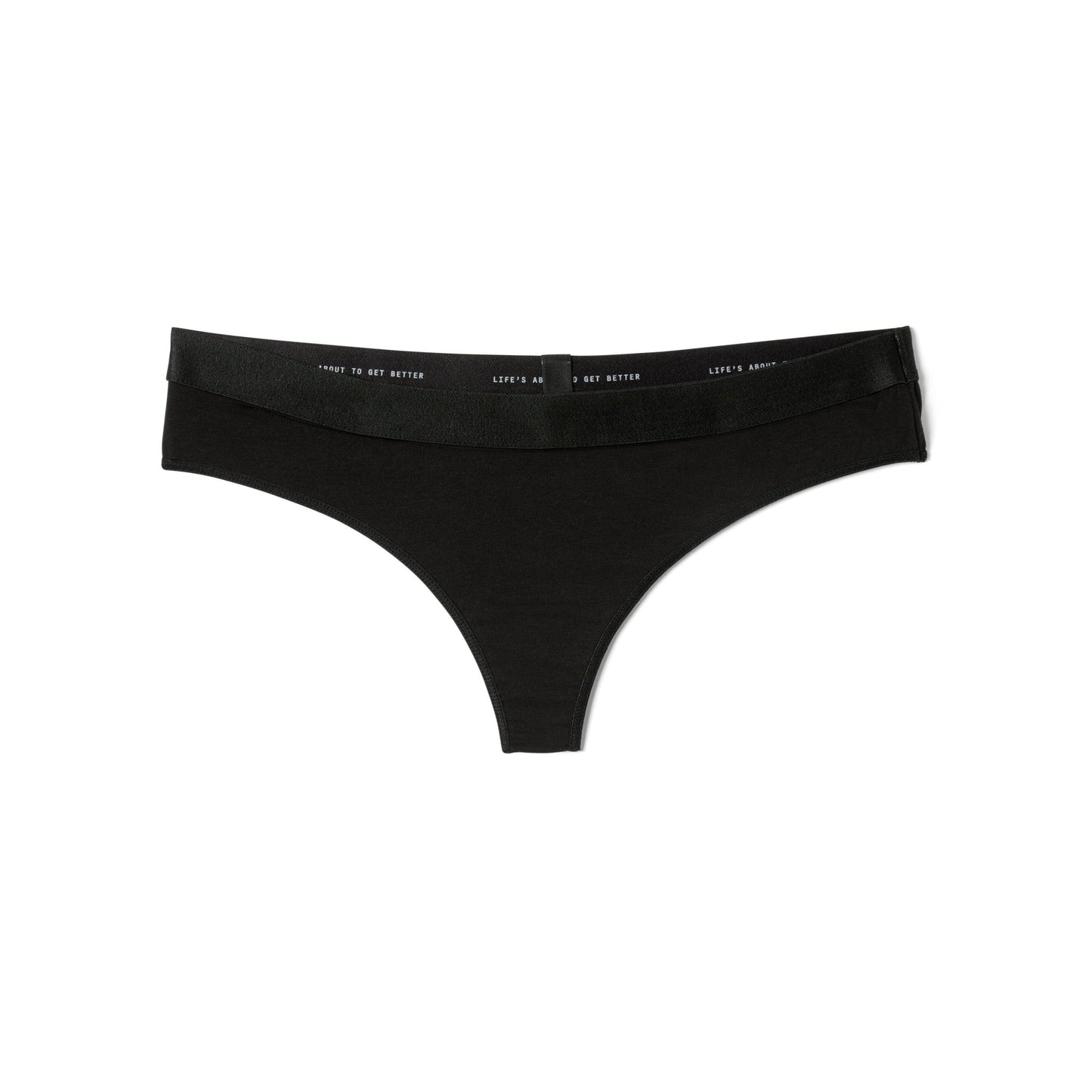 Better Cotton Thong Underwear Better Clothing Company Small Black 